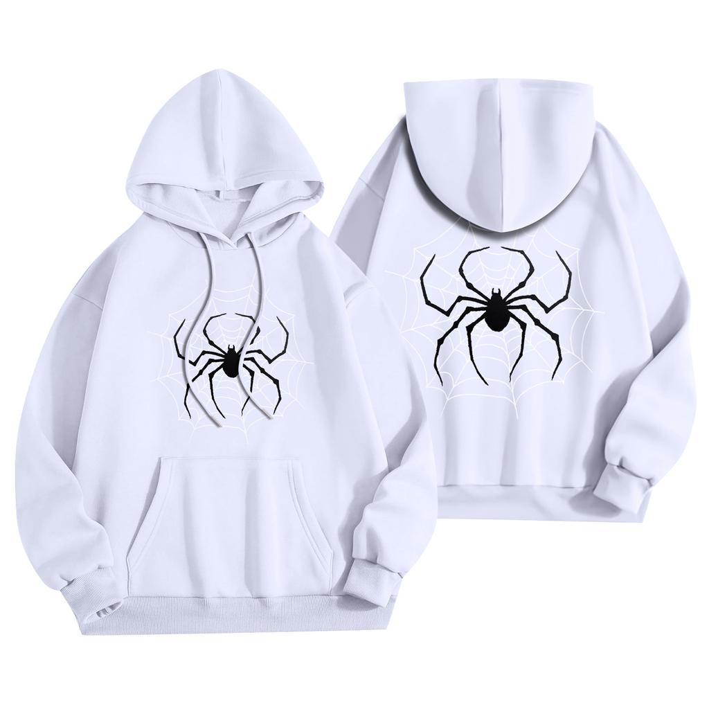 Women's Clothing Autumn Winter Halloween Round Neck Long Sleeve Large Loose Plush Thickened Sweater Top