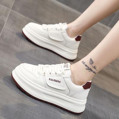 2025 Spring New Fashion Casual Board Shoes Women's Platform Heightening White Shoes Versatile High-value Sports Shoes