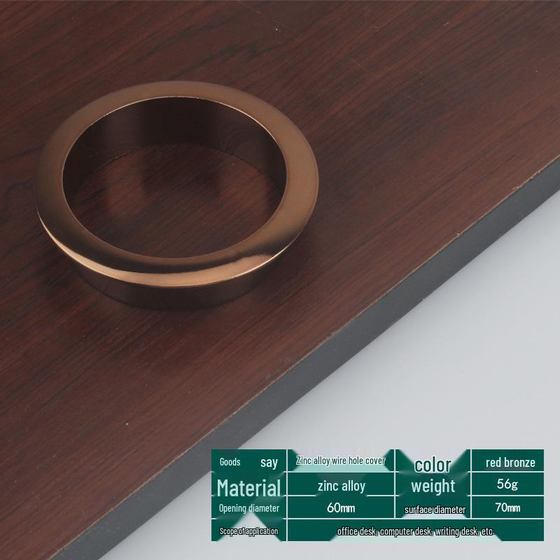 Round Cable Grommet: Desk Cable Organizer & Ventilation Cover