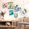 Hokusai Ohara Koson Japanese Art Whitepaper Poster Waterproof Paper Sticker Coffee House Bar Aesthetic Art Wall Painting