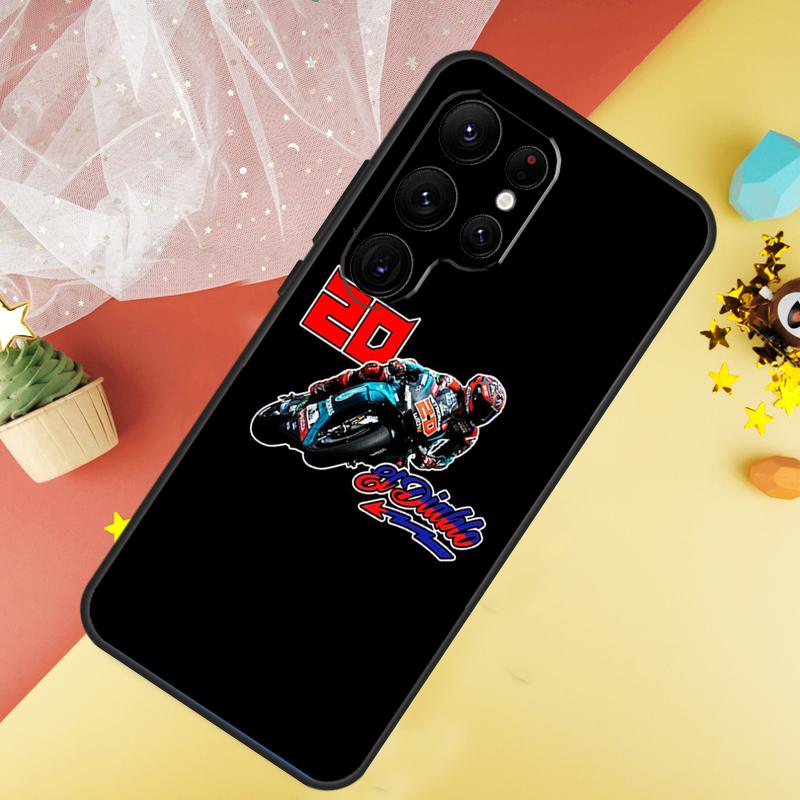 Moto Fabio Quartararo Funda For Samsung Galaxy S24 Ultra S23 S22 Plus S21 S20 FE S8 S9 S10 Note 10 20 Ultra Case