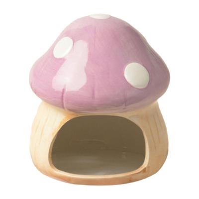 Ceramic Hamster House Cute Hamster Hide Bed Small Animal Hideout Hideaway House for Hedgehog Dwarf Hamster Gerbils Accessories
