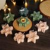 3D Christmas Flat Snowflake Leaf Patterned Silicone Candle Mold DIY Make Handmade Aromatherapy Candles Soap Gypsum Craft