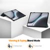 12.1" Trifold Magnetic Leather Hard Protective  Cover for Oneplus Pad 2 Oneplus Pad Pro Foldbale Case Auto Sleep/Wake