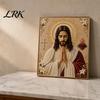 Faux Pearl Art Kit Faith Painting Kit, Virgin Mary DIY Religious Wall Decor Craft Set, Handmade Home for Christian Prayer Corners 3D