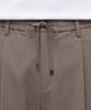 Musinsa Standard Lightweight Wide Drawstring Banded Crop Slacks [Dusty Beige]