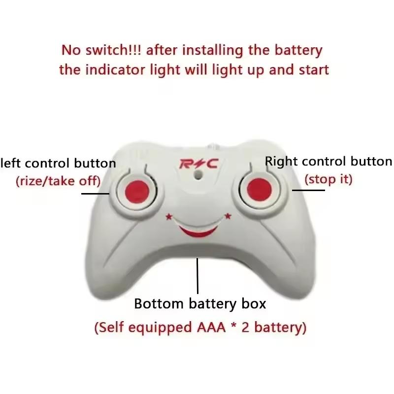 Rechargeable Mini Remote Control Drone RC Safety Fall-proof Remote Control Helicopter Drone Children's Toys