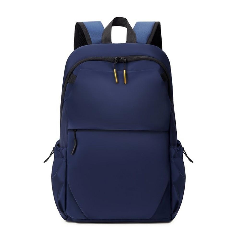 Large Capacity Men Backpack Solid Color Oxford Cloth Backpack Fashion Student Backpack  Travel