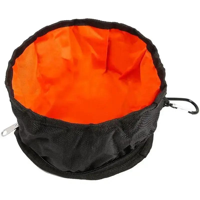 New Big Volume Dog Drinking Container Foldable Dog Water Bowl Food Storage Bag Outdoor Hiking Travel Folding Pet Bowl 1100ML