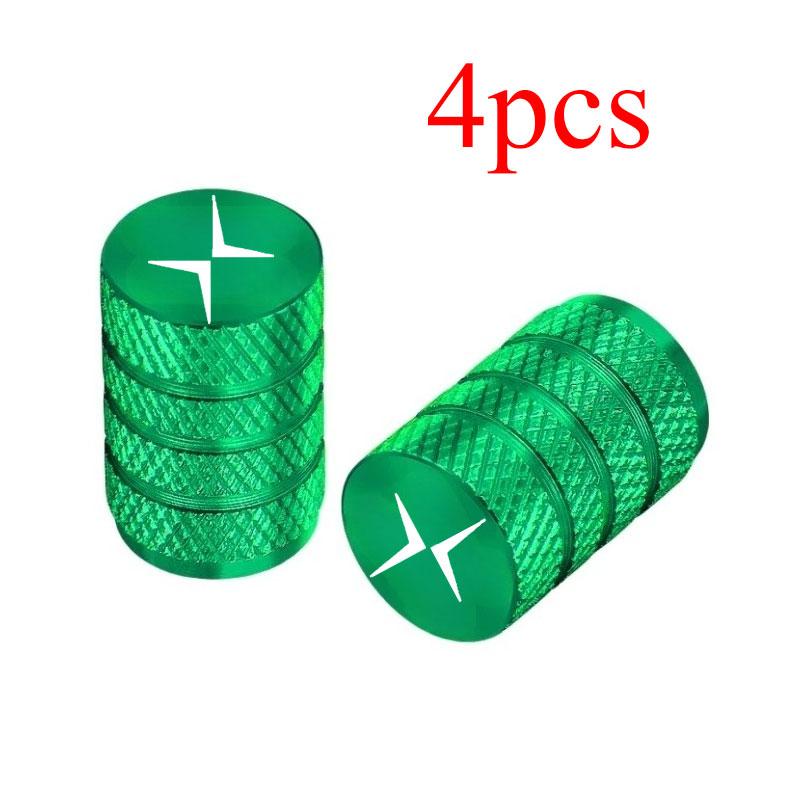 4PCS Colorful Car Accessories Car Tire Valve Cap For Volvo Polestar 1 Polestar 2 Polestar 3 Polestar 4 Polestar 5
