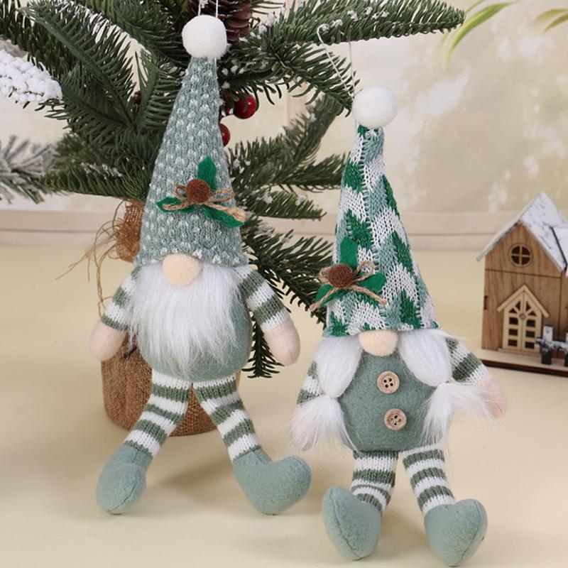Christmas Decorations Dwarf Figurines Long-Legged Rudolph Christmas Gift Ornaments