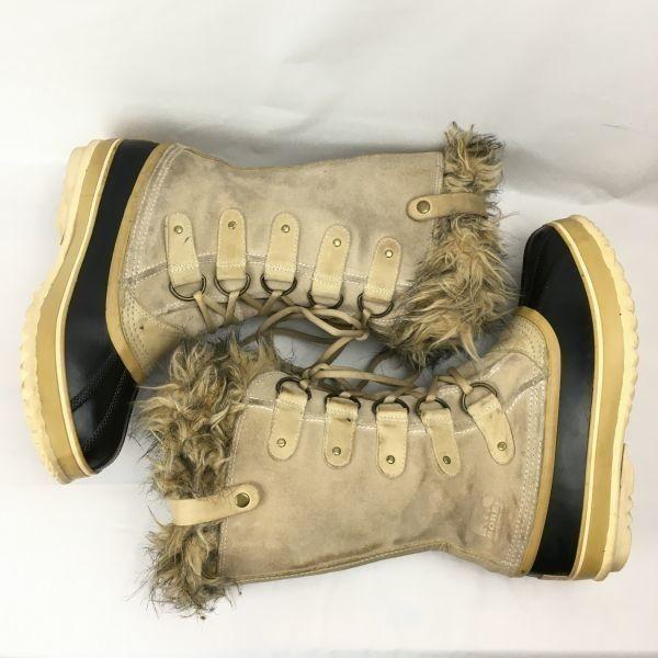 SOREL Ladies Size 23.5 Premium Snow Boots with Liner Brown Long Waterproof Boots/Shoes(USED)