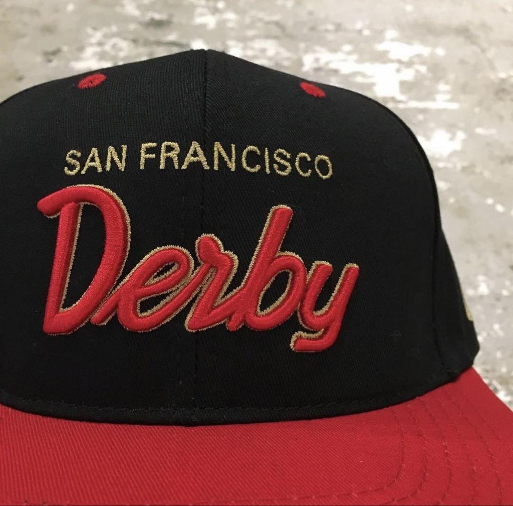 [USED] SALE! Derby Snapback Cap Black/Red