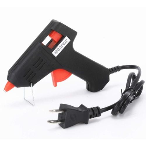 Glue Gun with 50 Sticks, Compact, Ultra-Lightweight, Strong Adhesive for DIY Repairs, Joining, Crafts, Woodworking, and Kids