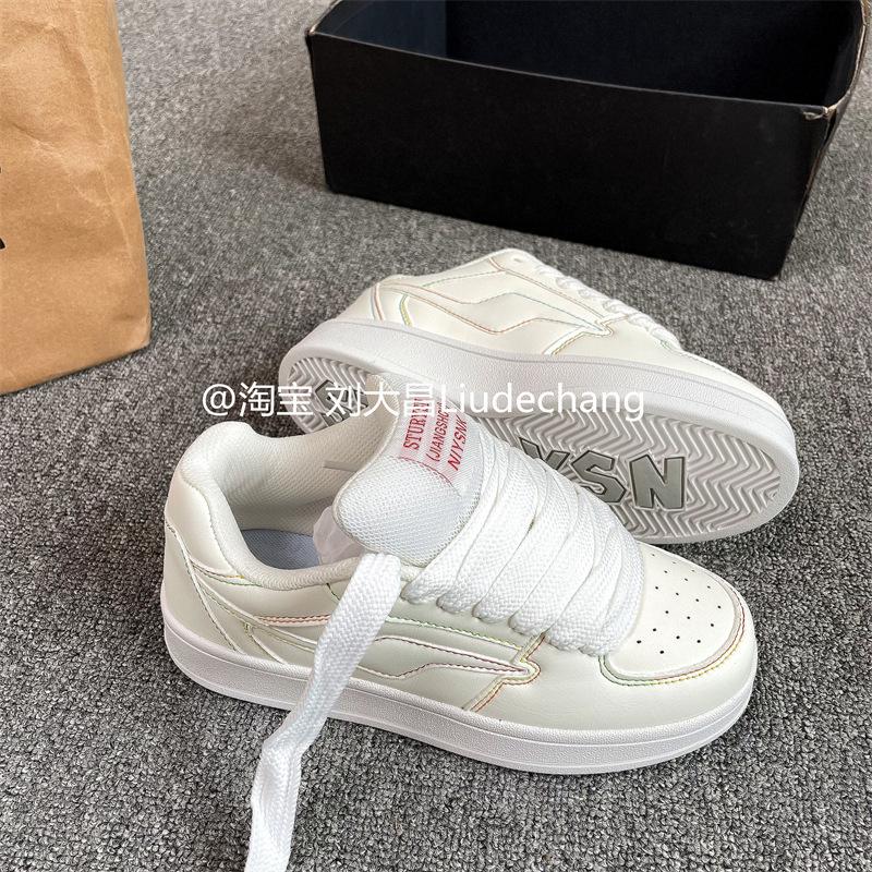 Hong Kong style platform bread shoes men's ins Guochao 2025 summer new couple leisure sports shoes student board shoes
