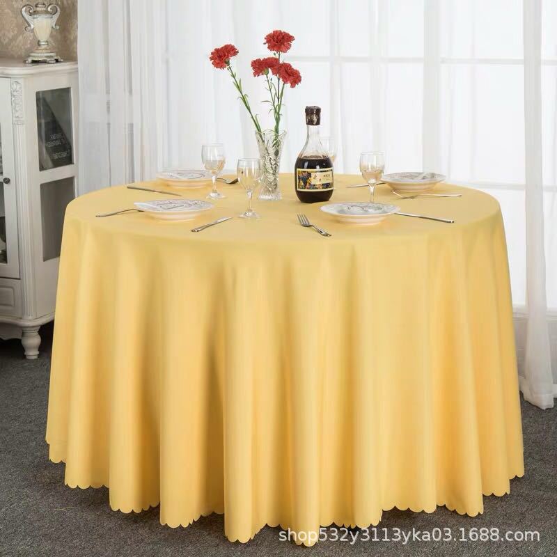 Circular Restaurant Tablecloths Hotel Banquet Tablecloths Suitable for Families Wedding Parties Easy To Maintain Heat-resistant
