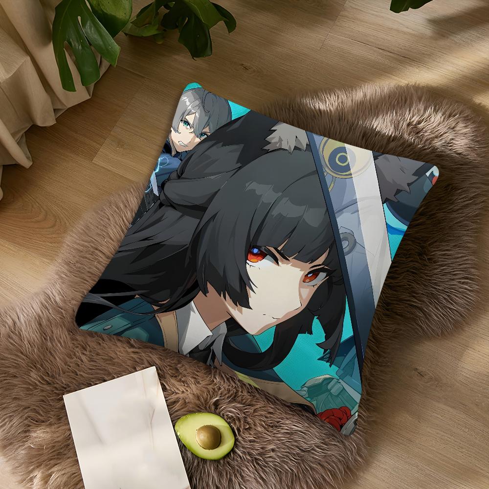 Hoshimi Miyabi Zenless Zone Zero Cute For Bedroom Car Coffee Shop Room Soft and Living Room Sofa Decorative Pillow Cover Case