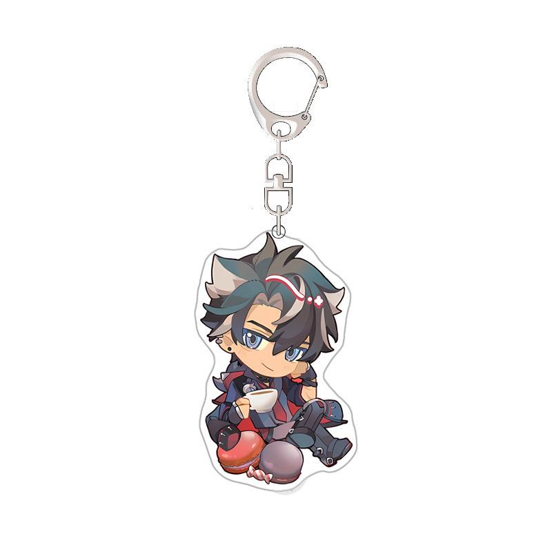 

Genshin Impact Chinese Game Peripherals Acrylic Keychain Collectible Backpack Key Ring Creative Birthday Gifts For Friends Plaything