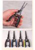 Premium Stainless Steel Multi-Functional Lure Pliers with Non-Slip Handle and Hook Remover Line Cutter for Fishing Tackle.