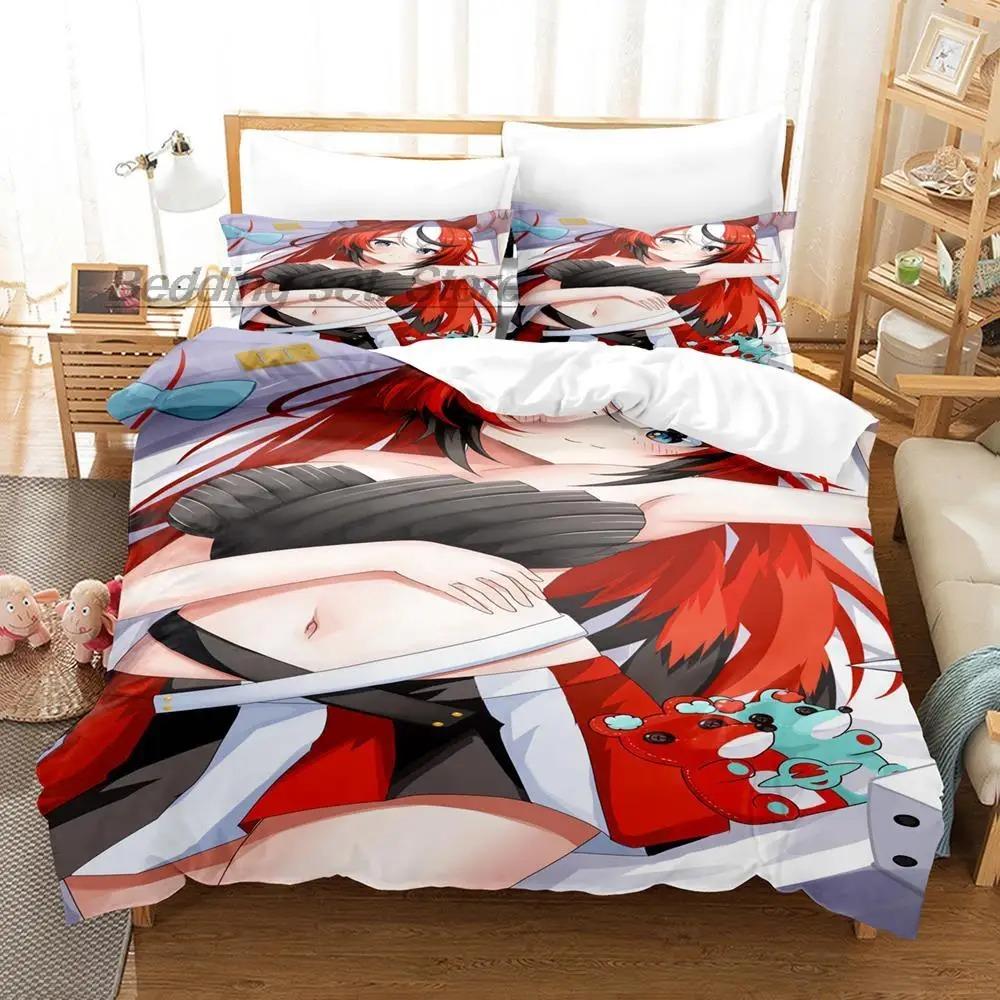 Comfortable Anime Print Bedding Set With Duvet Cover And Pillowcases Single Twin Full Queen King Sizes For All Ages