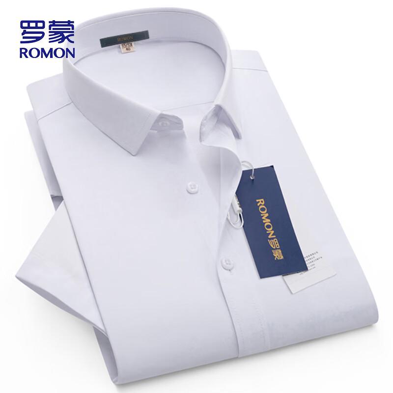 ROMON Men s Short Sleeve Business Shirt LM721 42