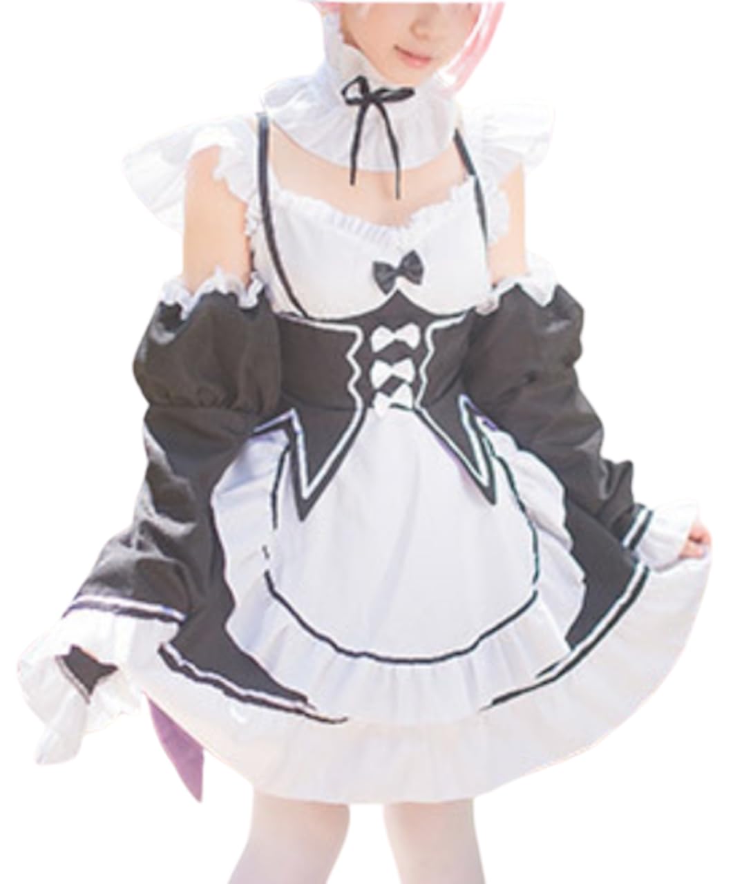 

Лолита горничная униформа косплей платье цельный черный и белый [Lady Lazy] ReZero (M)