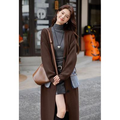 Mokana Damen Herbst/Winter Eleganter Locker Gestrickter Cardigan