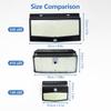 1/4PCS Solar Motion Sensor Lights Outdoor 528/418 LED Solar Flood Light Waterproof Garden Yard Patio Wall Security Lighting