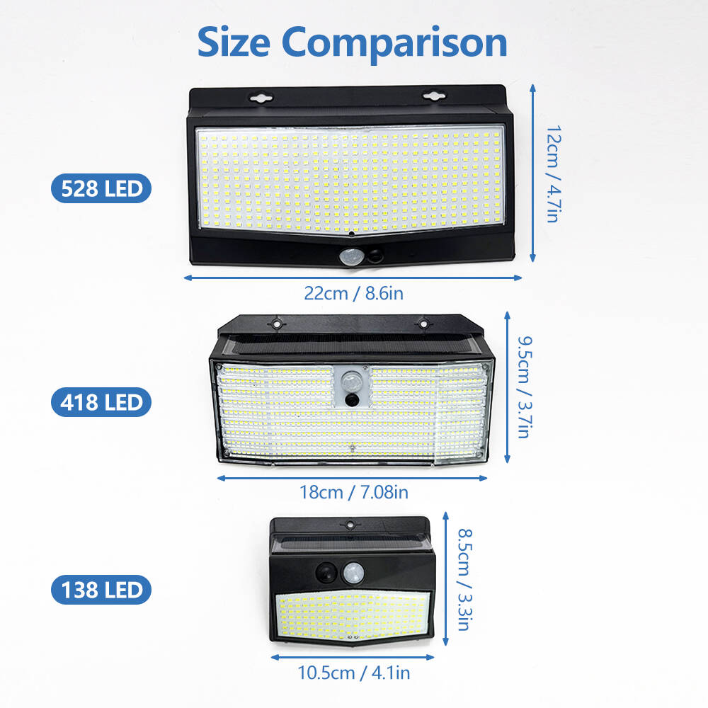 1/4PCS Solar Motion Sensor Lights Outdoor 528/418 LED Solar Flood Light Waterproof Garden Yard Patio Wall Security Lighting