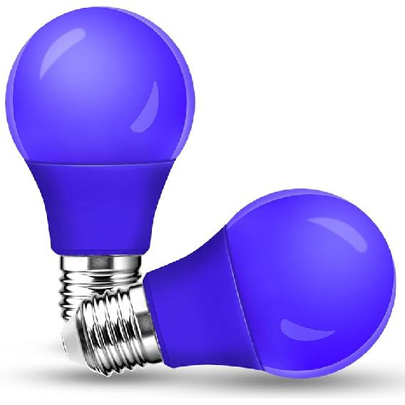 

Набор из 2 светодиодных лампочек A15 с красным светом для ночника, эквивалент 40 Вт, цоколь E26, красное освещение для Хэллоуина, Рождества, украшения для вечеринки, ночники, синий