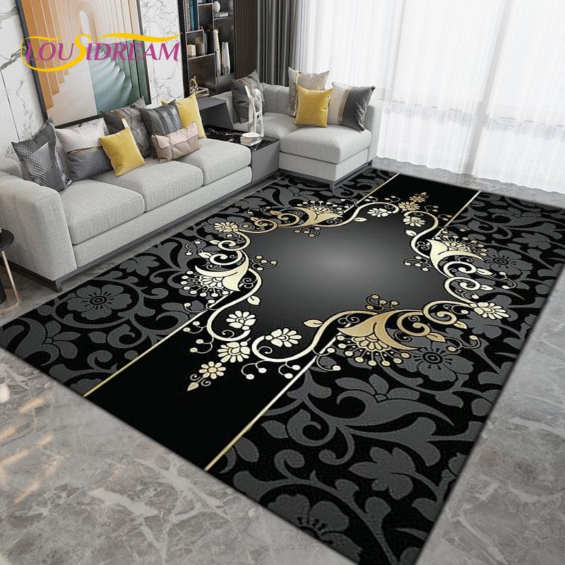 

Персия Богемия Скандинавский коврик большой, ковер для гостиной, спальни, дивана, коврик для украшения, детские игры, нескользящий напольный коврик 3D 40x60cm