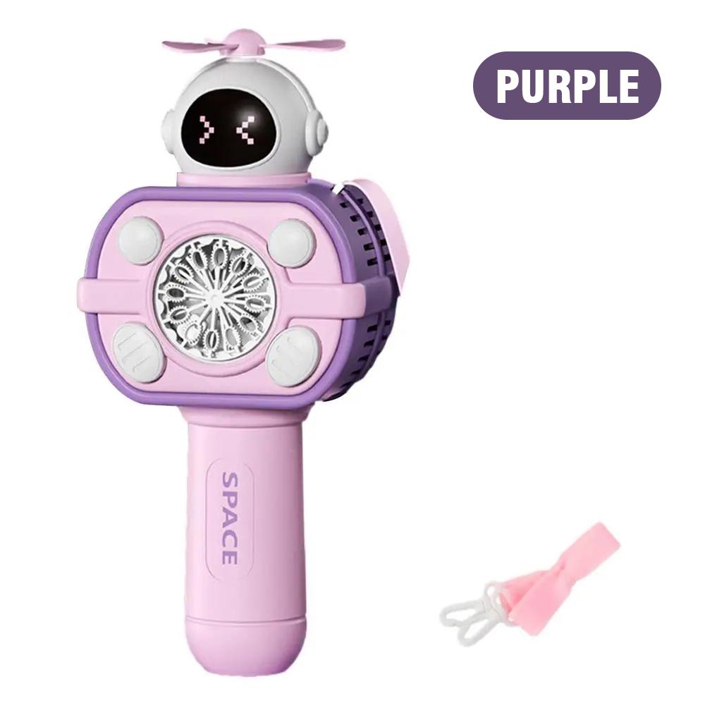 

Space Bubble Gun Electric Automatic Handheld Soap Bubbles Guns Bubble Maker Toys for Children Boys Girls Outdoor Games Party фиолетовый