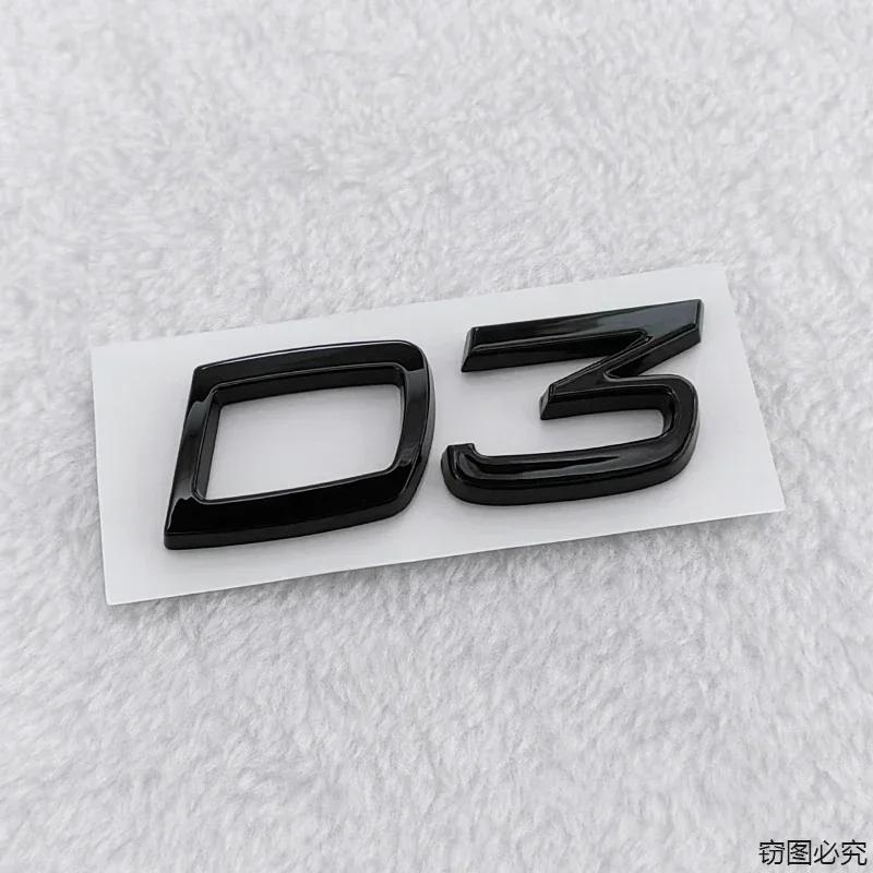 3D Auto ABS  Badge Emblem Sticker for Volvo D2 D3 D4 D5 D6 D7 Logo V40 S40 S60 S70 S80 V50 Exterieur Accessoires