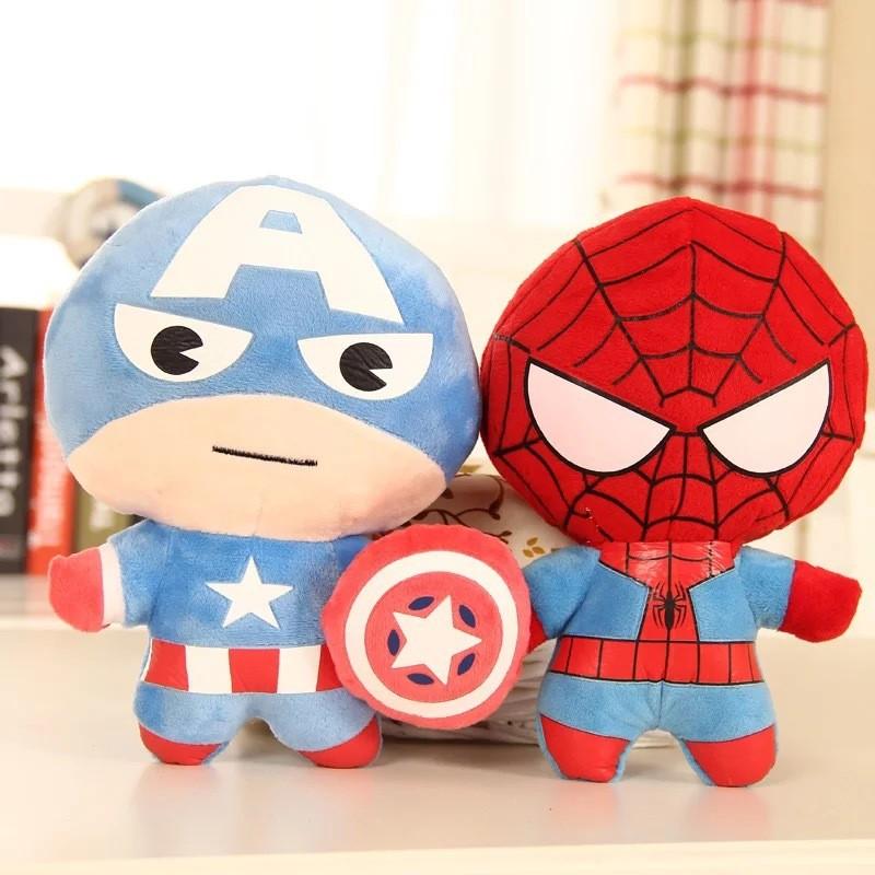 Pluche Avengers Mini Poppen Met Captain America Iron Man Spider-man Hulk Thor Voor Verzamelaars