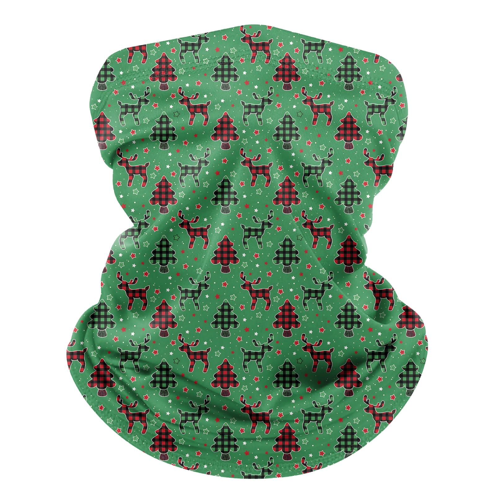 

Уличная велосипедная маска Модный принт Бандана Шарф для шеи One Size зелёный