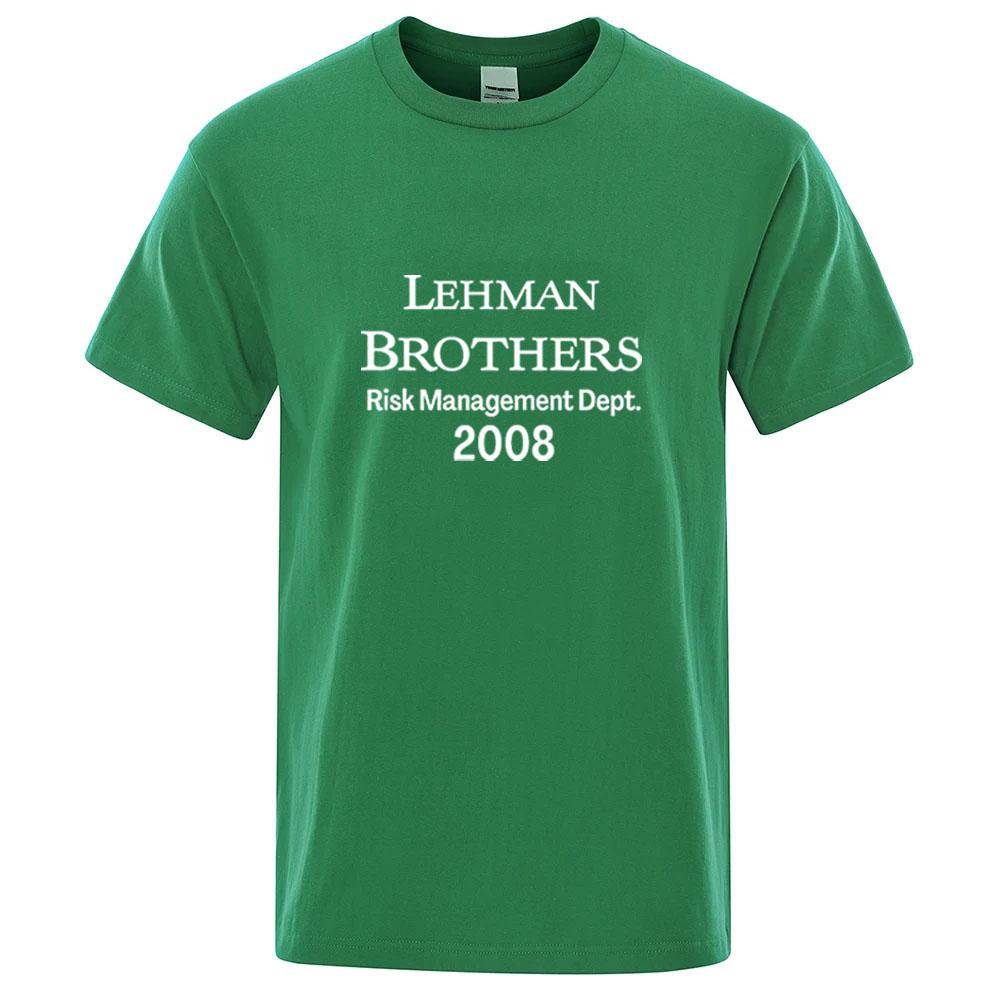 2025 Lehunisex Brothers Risk Unisexageunisext Departunisext Unisex High Quality Print Solid Color Short Sleeve TShirt Comfortable Casual Tops