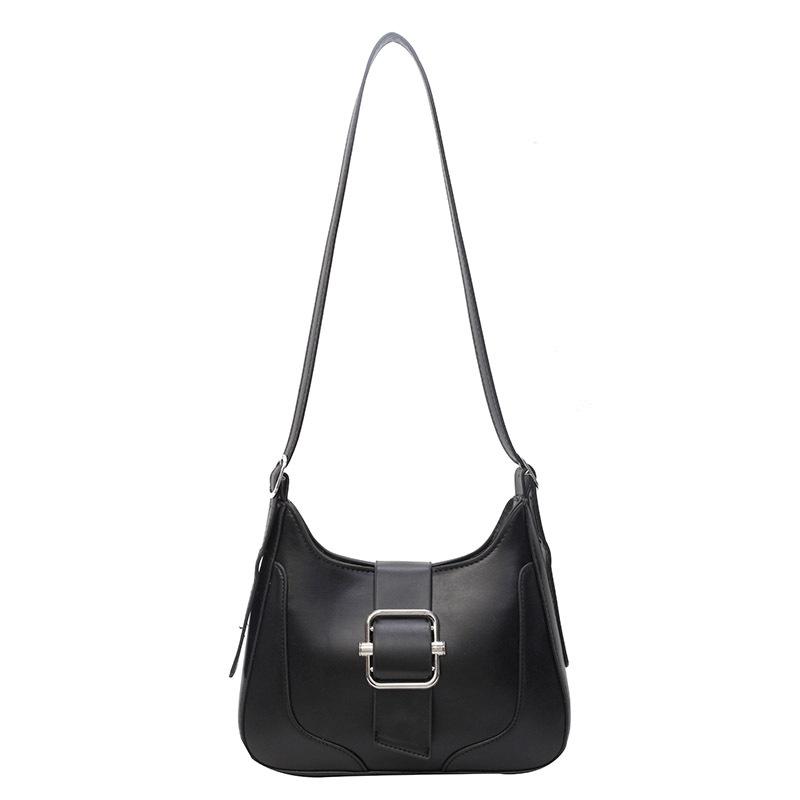 Ms. Bao's New Shoulder Bag Solid Color Commuter Messenger Bag