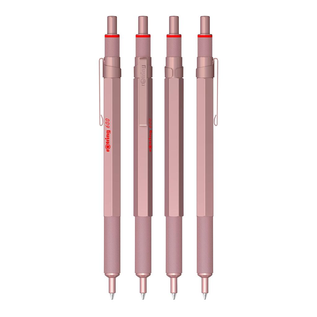 ROtring Kugelschreiber 600, Roségold, mittlere Spitze, auf Ölbasis, Geschenkbox, Original-Importprodukt, 2183912