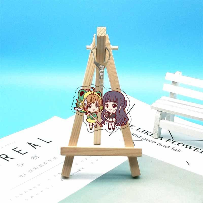 Cardcaptor Sakura Anime Acrylic Fun Keychain Animation Related Products Girls Gift Key Chain Bag Charm Souvenir Pendant Jewelry