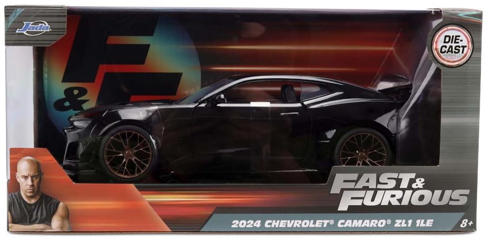Kyosho Jada Toys Fast Furious Series 2024 Chevy Camaro ZL1 1LE Black Finished Model JADA36475 & 1/24 F&F