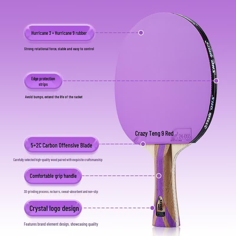 Double Happiness 7-Star Table Tennis Racket