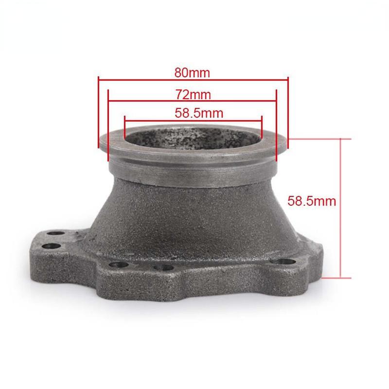 Car T25 T28 GT25 Turbocharger 8 Point 2.5" V-band Flange  Exhaust Manifold Converter Adapter