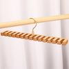 360-Degree Rotatable Belt Hanger Large Capacity Multipurpose Wooden Tie Hanger Belt Organizer Rack with 12 Slots