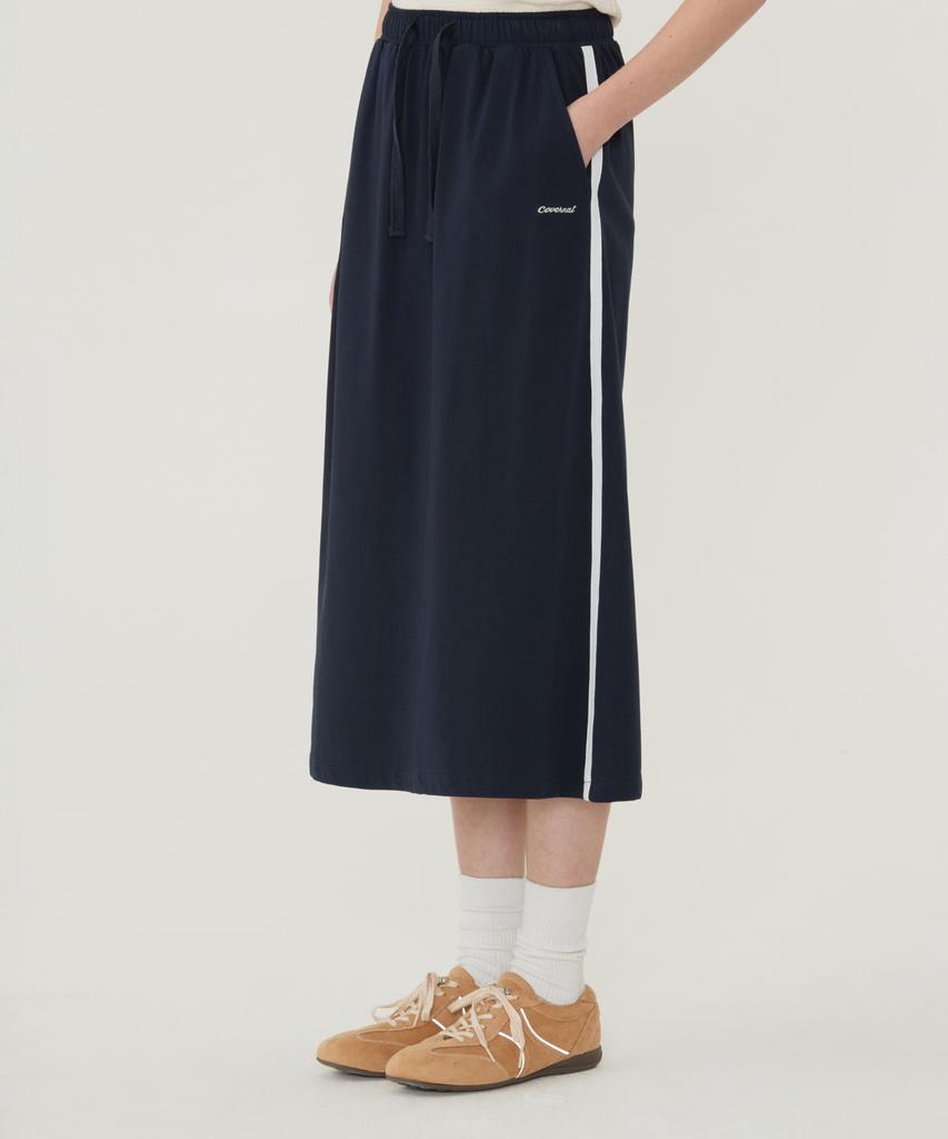 Covernat Woman Comfort Long Skirt Melange Gray