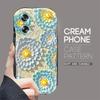 Roztomilý kreslený vzor s krémovou texturou Pouzdro s vlnitým okrajem, měkký silikonový kryt, pouzdro na telefon OPPO Reno Realme