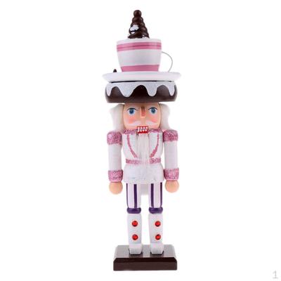 1 Piece 25cm Wooden Nutcracker Soldier Decoration Figure Toy