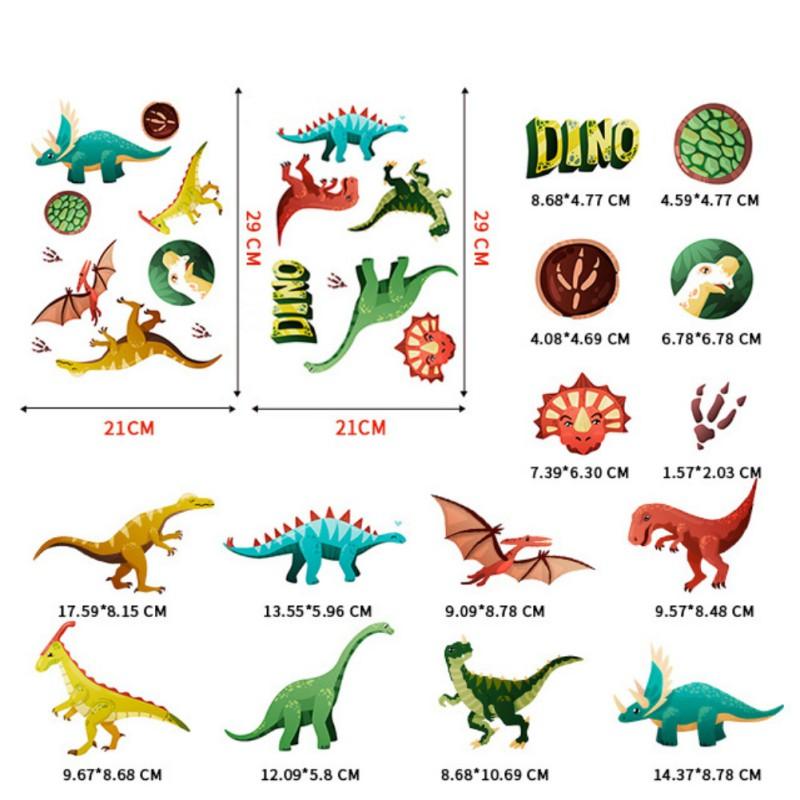 Luminous Dinosaur Wall Decals 3d Glow In Dark Dinosaurs Wall Decorative for Boy Girl Kids Nursery Baby Bedroom Living Room