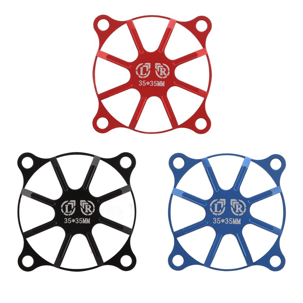 3pcs RC Fan Cover 35mm CNC Machining Vivid Practical Aluminum Alloy Light Weight RC ESC Cooling Fan Cover
