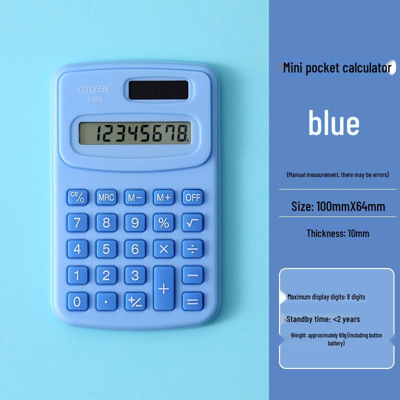 Cute Cartoon 8-Digit Mini Calculator for Students