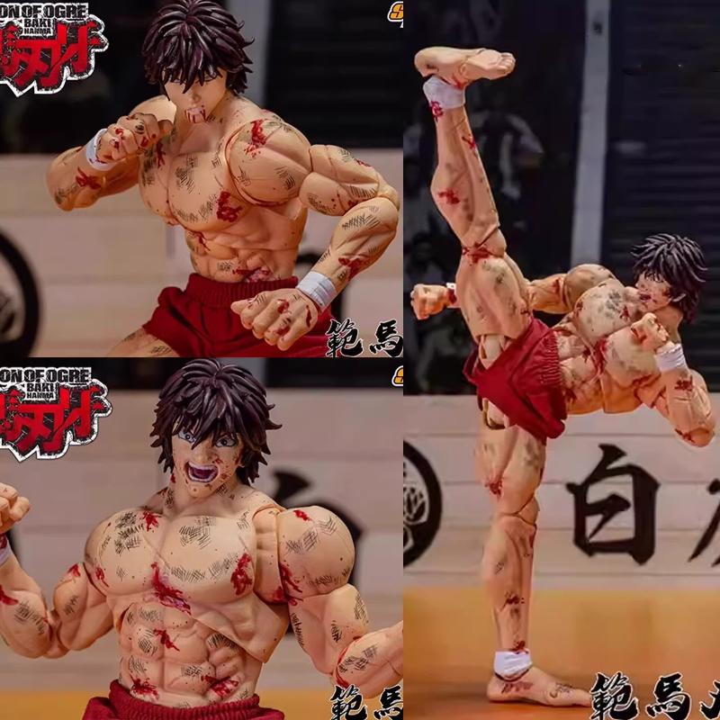 17cm Storm Toys ST Baki Hanma Ko Actionfigur Kampfschaden Version. Artikulationspuppe Anime-Ornament Sammlermodell Spielzeug Junge Geschenk